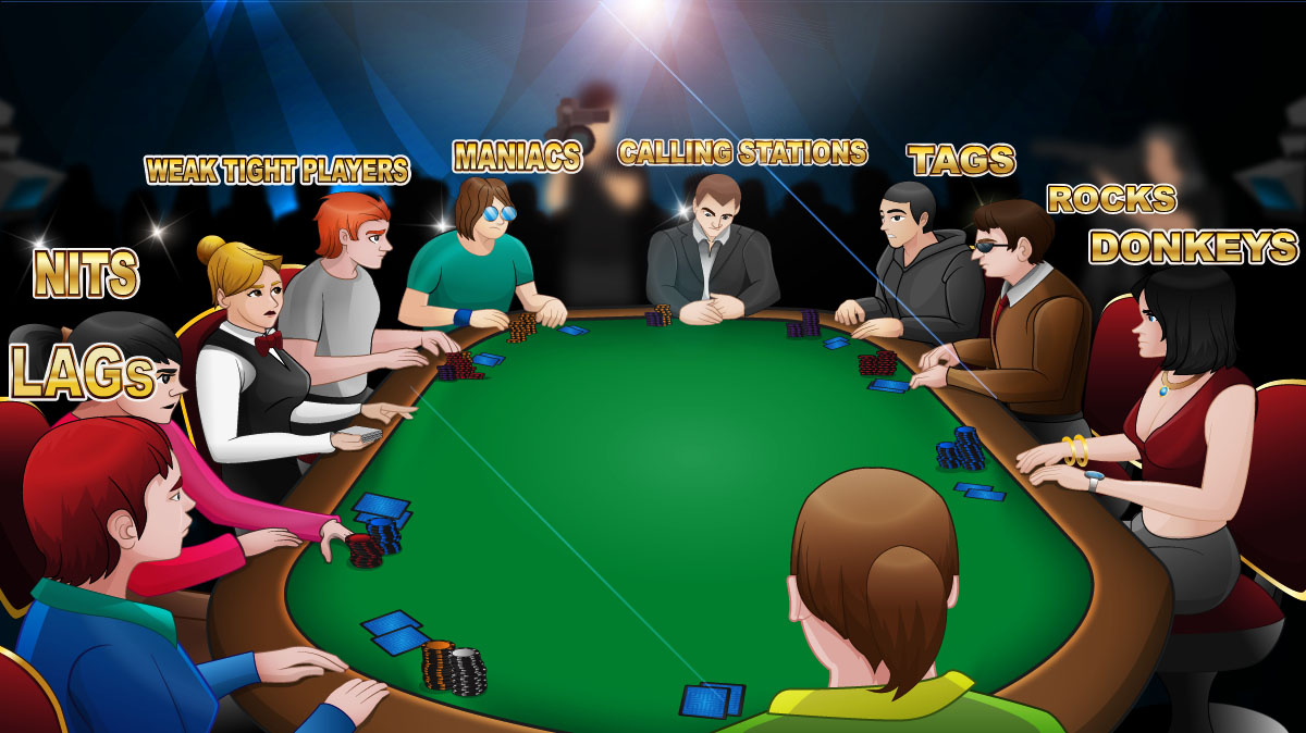 table en anneau plein dans un environnement de poker en direct